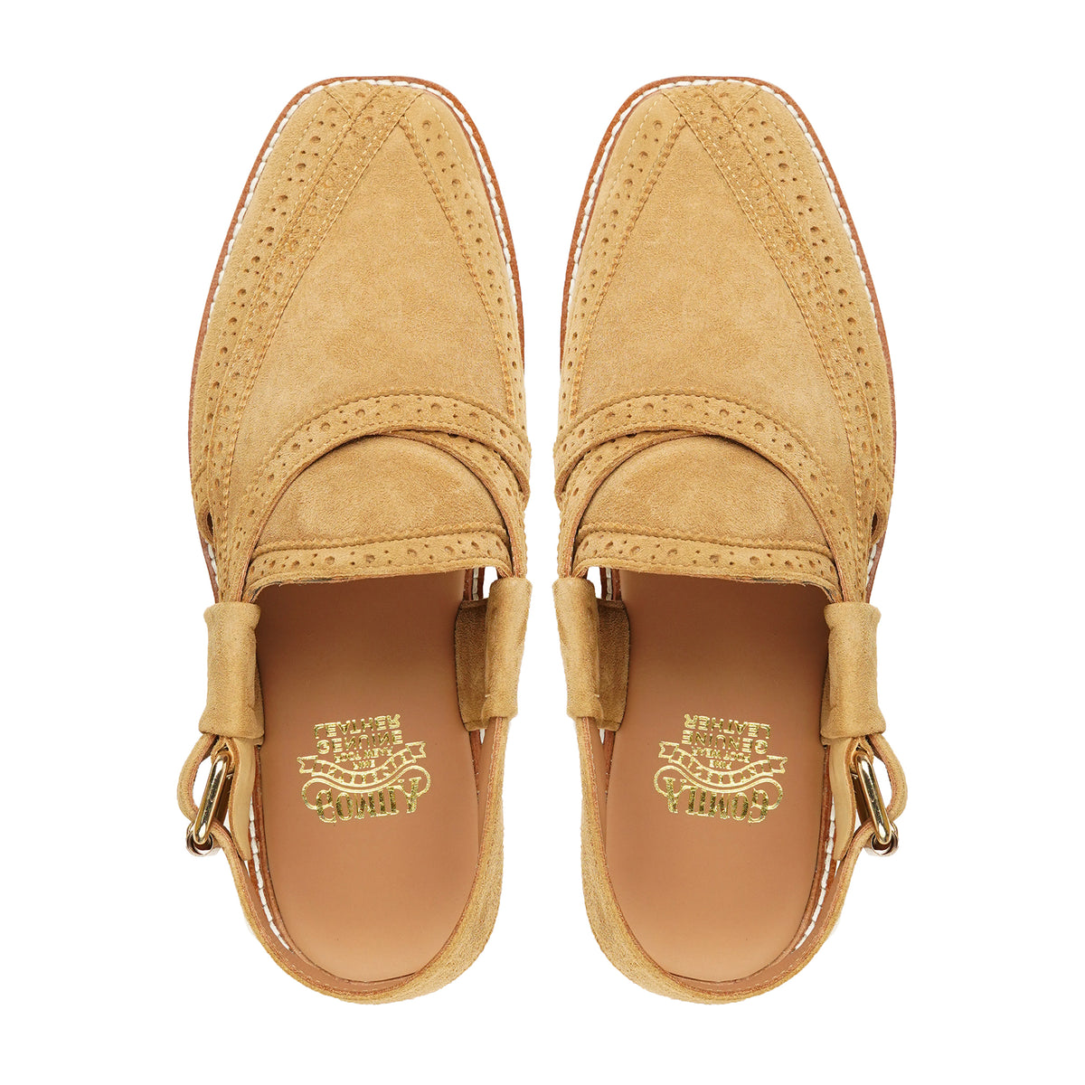 Chika - Men's Tan Kid Suede Sandal