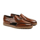 Pretoria - Men's Brown Box Leather High Shine Sandal