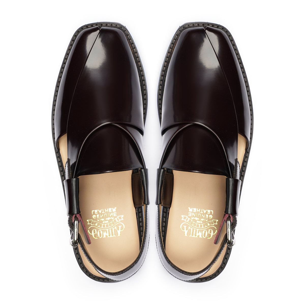 PESHAWARI CHAPPAL CHOCOLATE BROWN A2 - Gomila Intersole