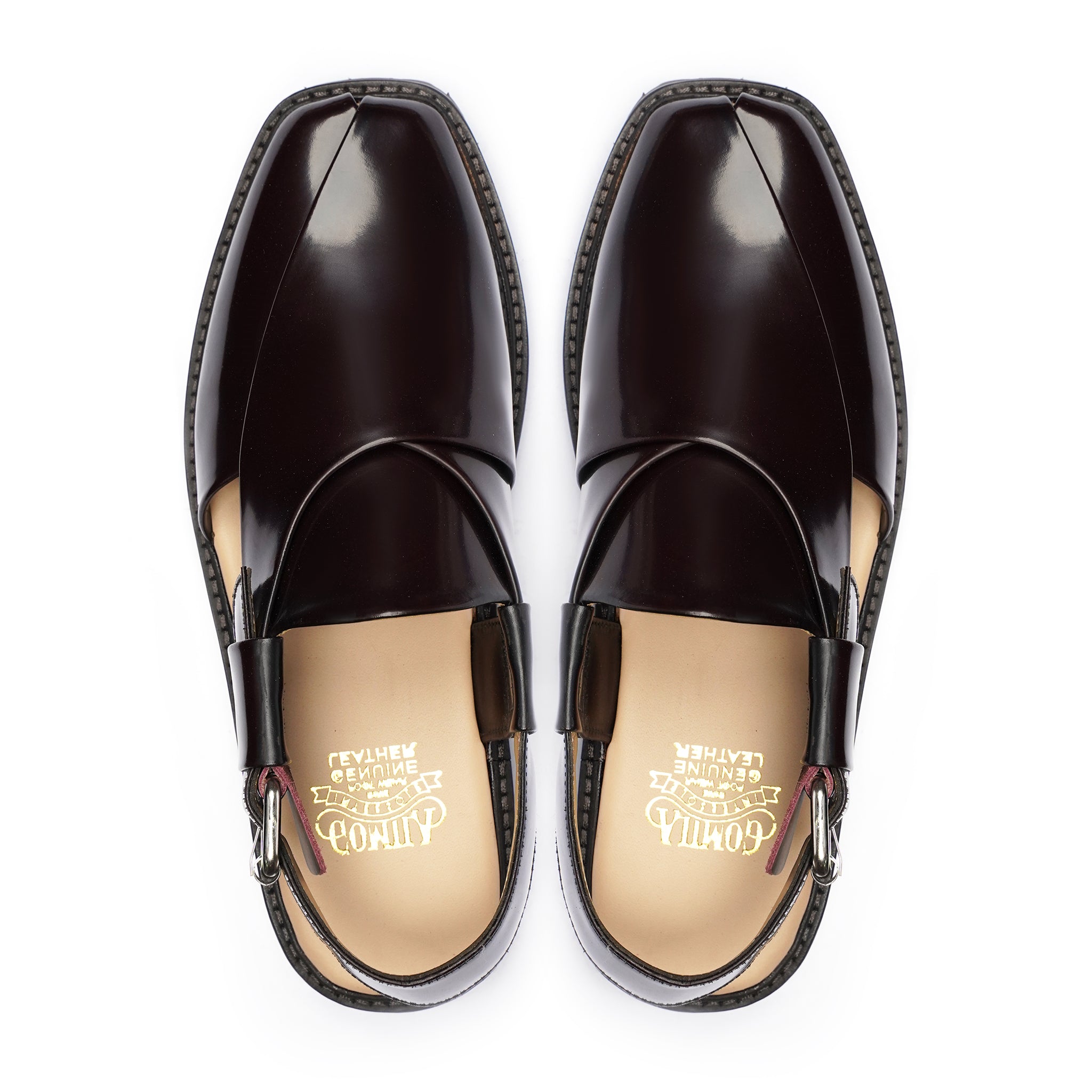 PESHAWARI CHAPPAL CHOCOLATE BROWN A2 - Gomila Intersole