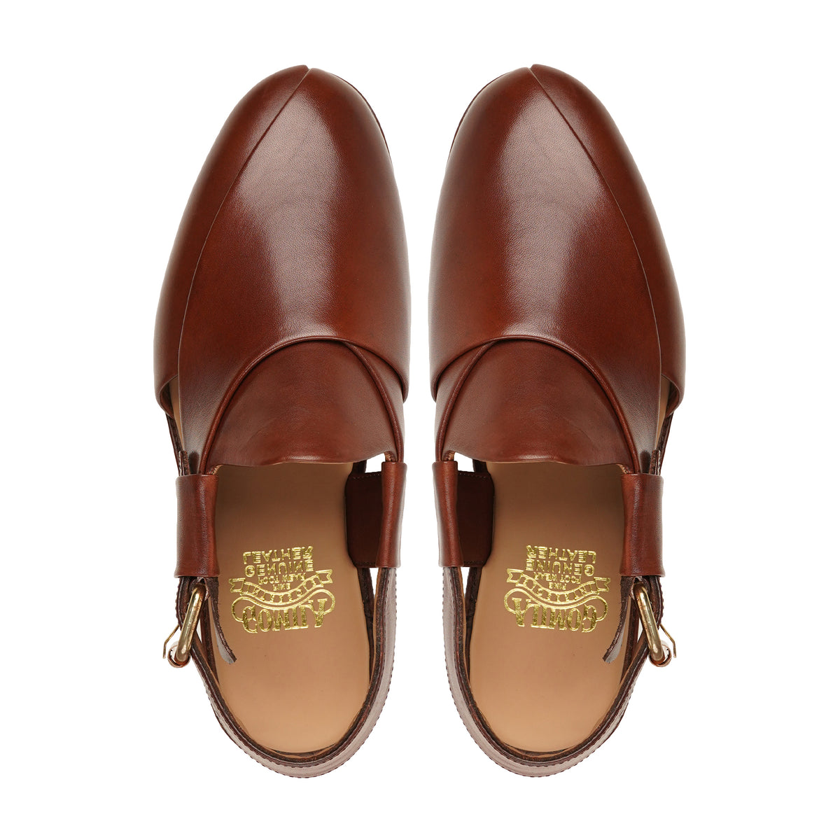 Benoni - Men's Reddish Brown Calf Leather Sandal