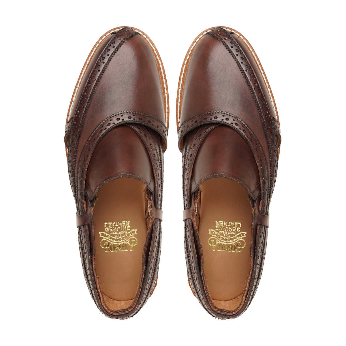 Giyani - Men's Dark Brown Calf Leather Sandal