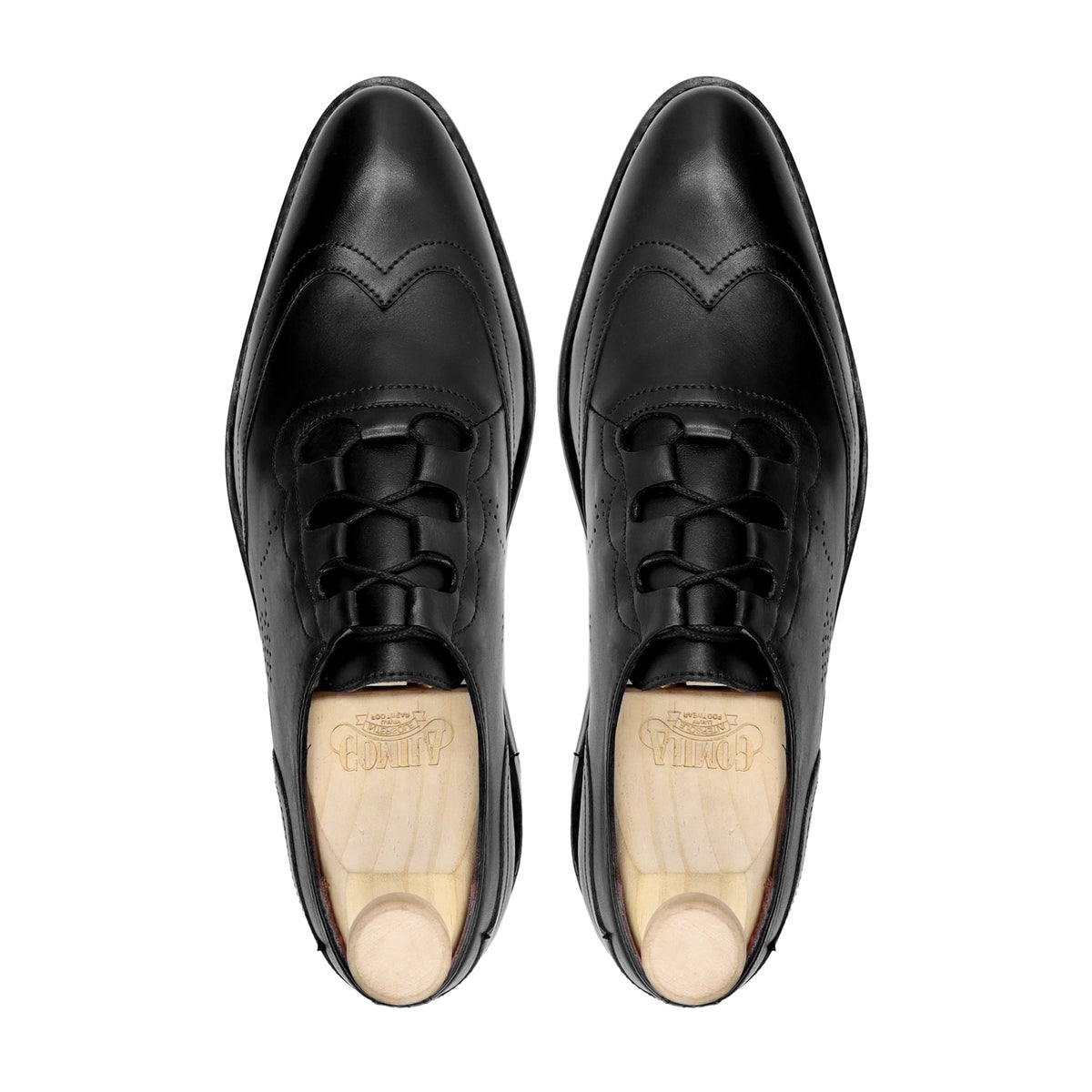 Freda - Men's Black Calf Leather Oxford Shoe - Goodyear Welted