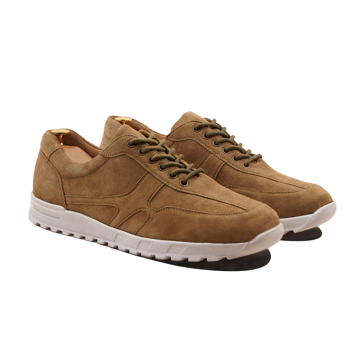 Hugo - Men's Camel Kid Suede Leather Jogger