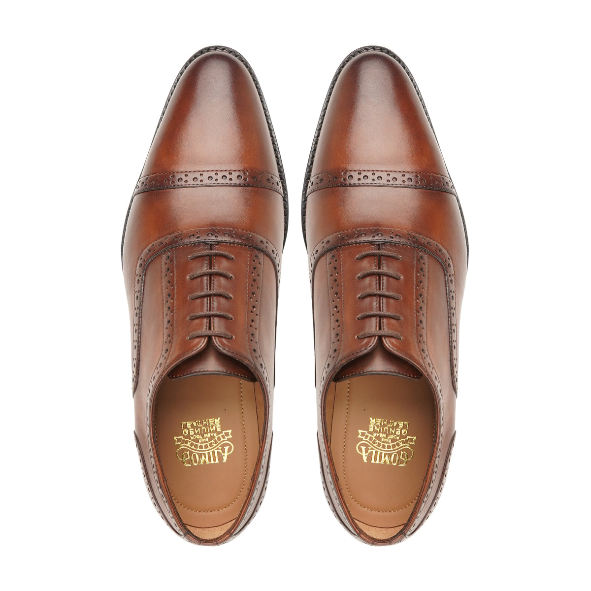 Chano - Men's Brown Calf Leather Oxford Shoe