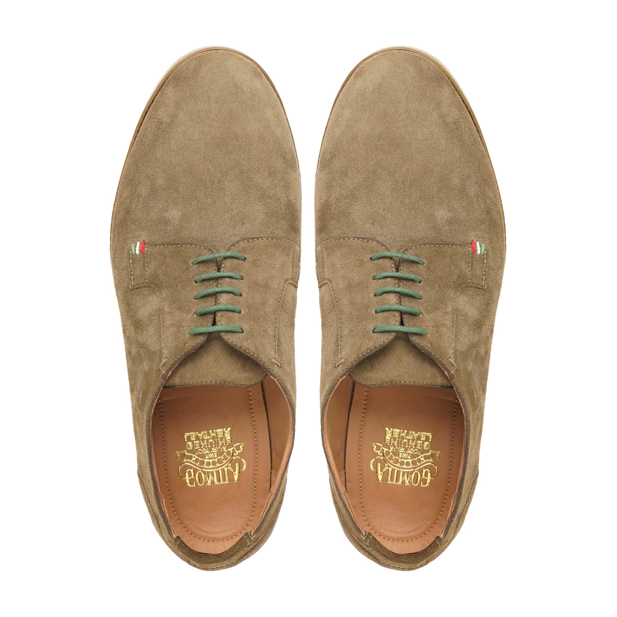Yoshi - Men's Camel Kid Suede Derby Shoe
