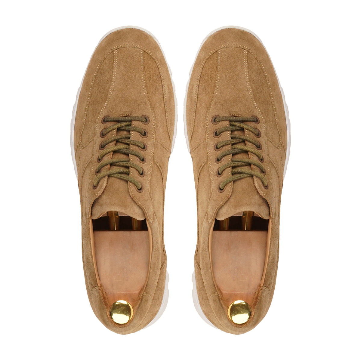 Hugo - Men's Camel Kid Suede Leather Jogger