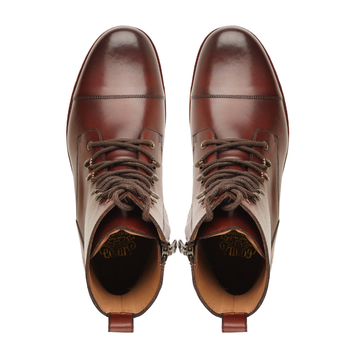 Tuocs - Men's Burnished Brown Calf Leather Boot