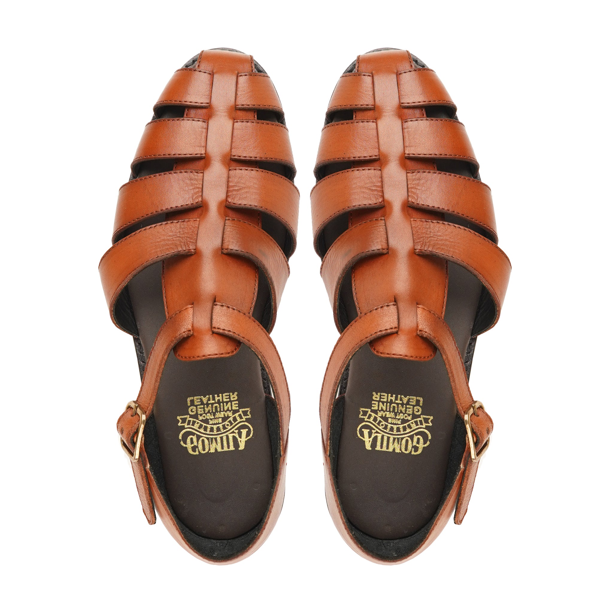 Arisa - Men's Tan Calf Leather Sandal