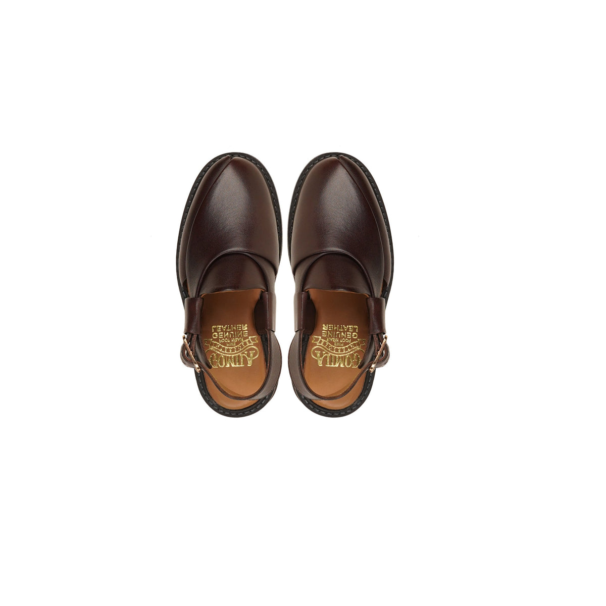Gables - Kid's Dark Brown Calf Leather Sandal (5-12 Years Old)