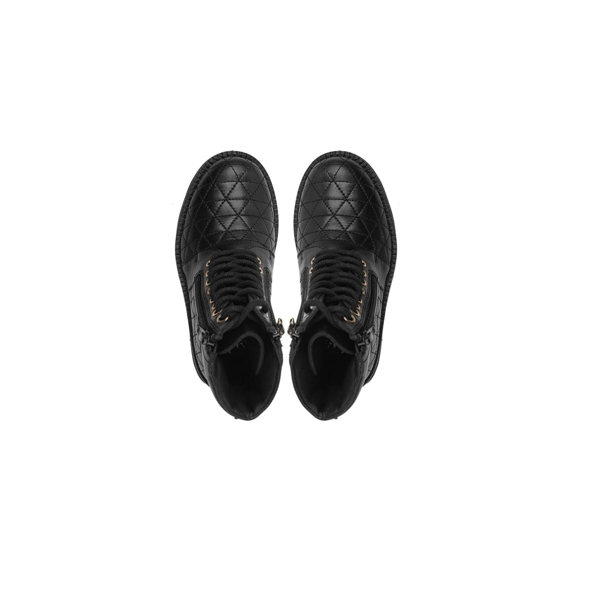 Gala - Kid's Black Calf Leather Boot