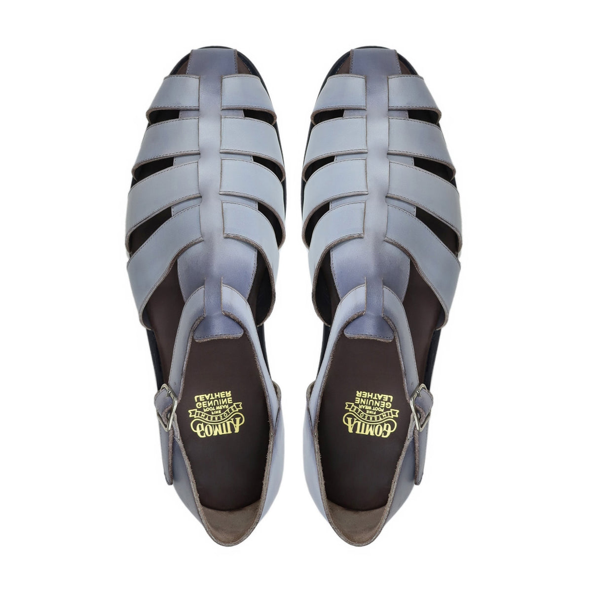 Ethereal - Men's Gray Calf Leather Sandal