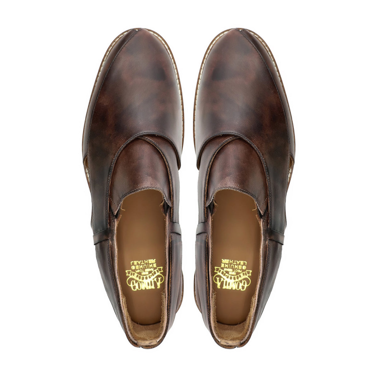 Mandarin - Men's Burnished Brown Calf Leather