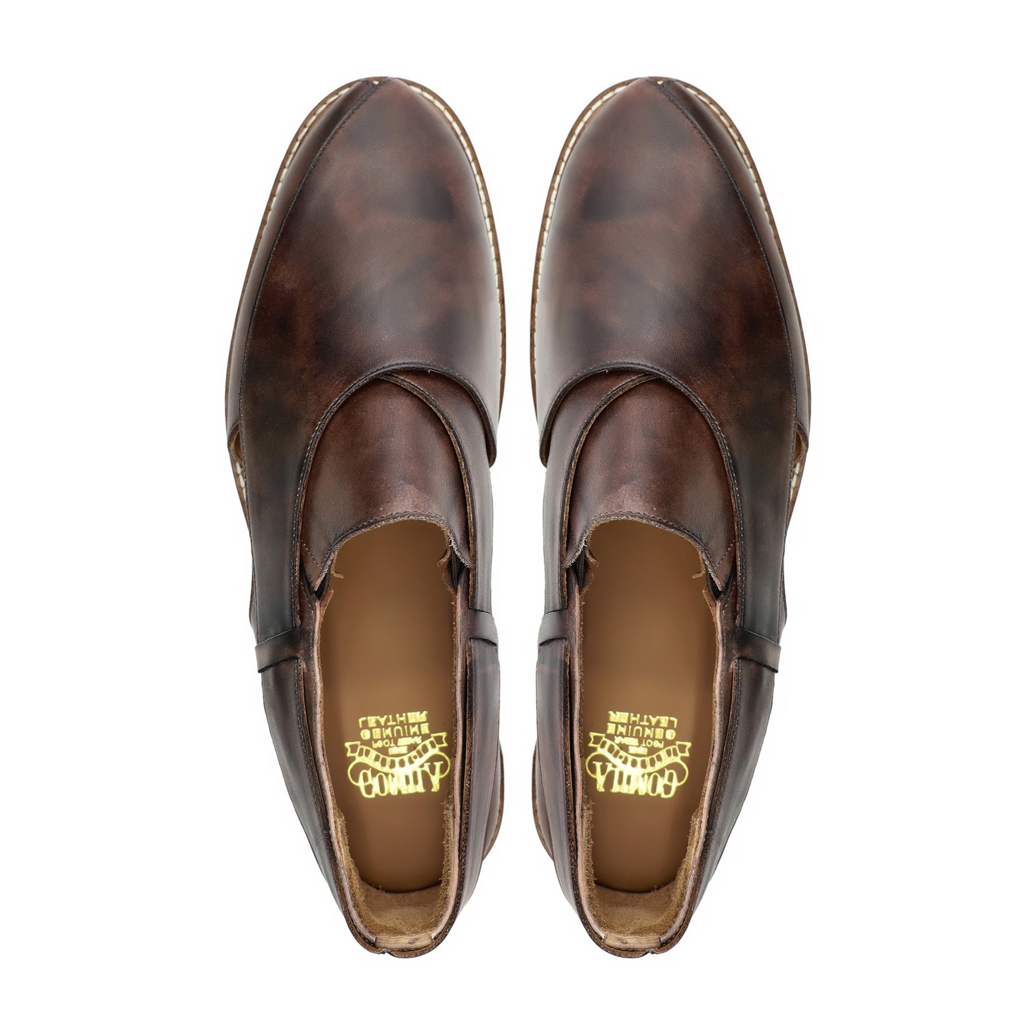 Mandarin - Men's Burnished Brown Calf Leather
