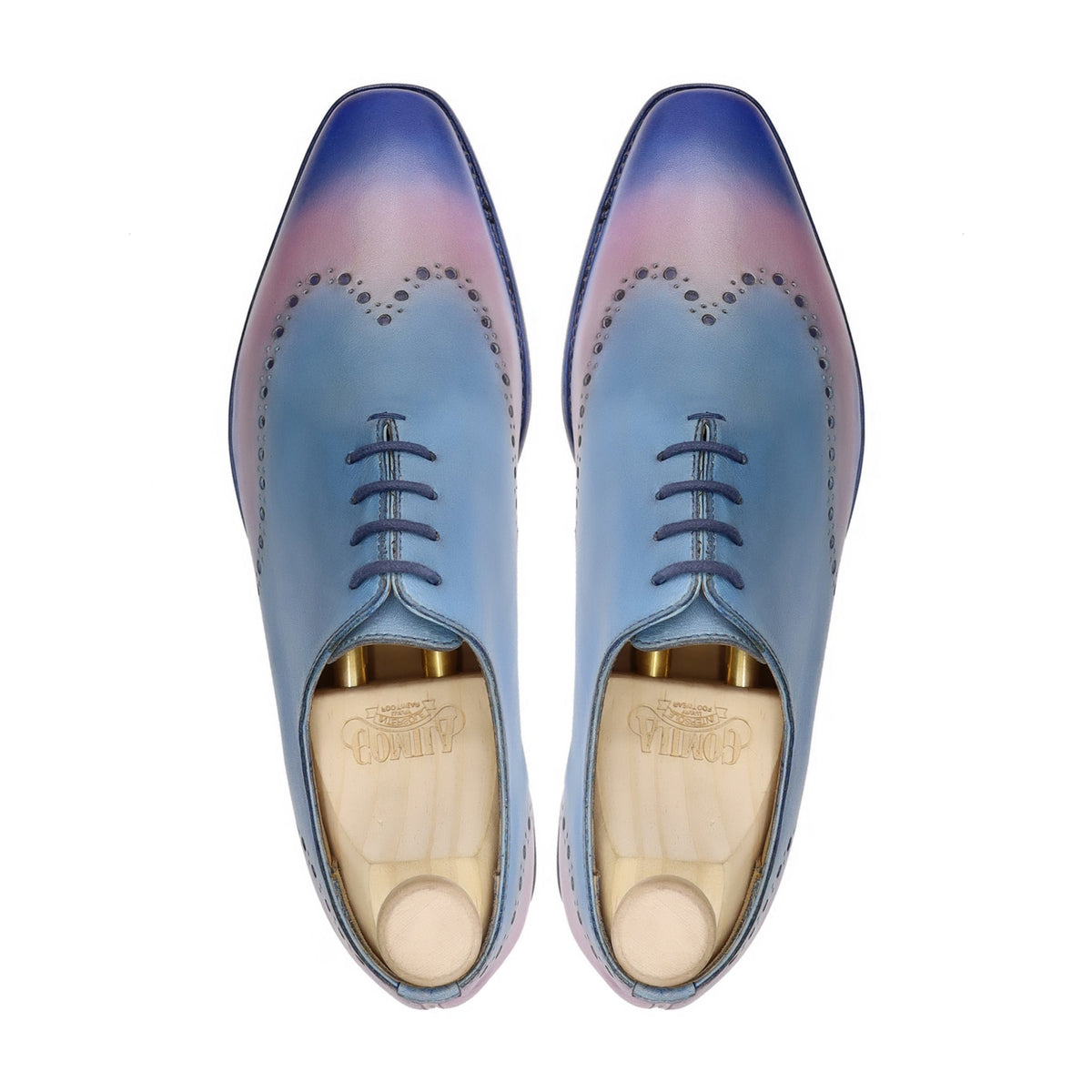 Marac - Men's Multicolor Calf Leather Wholecut Shoe