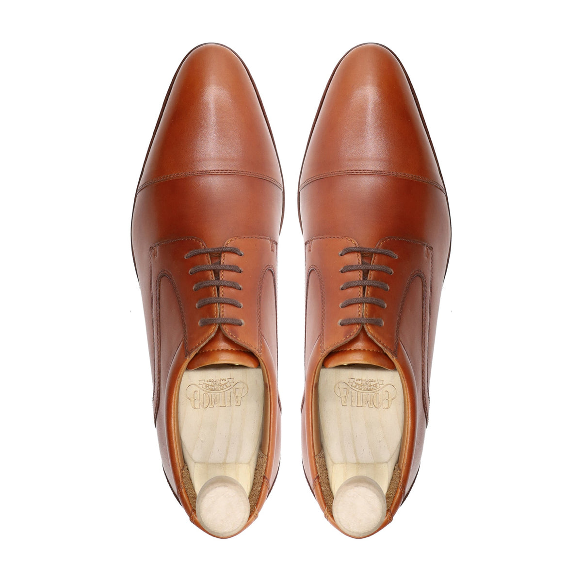 Omaha - Men's Tan Brown Calf Leather Derby Shoe