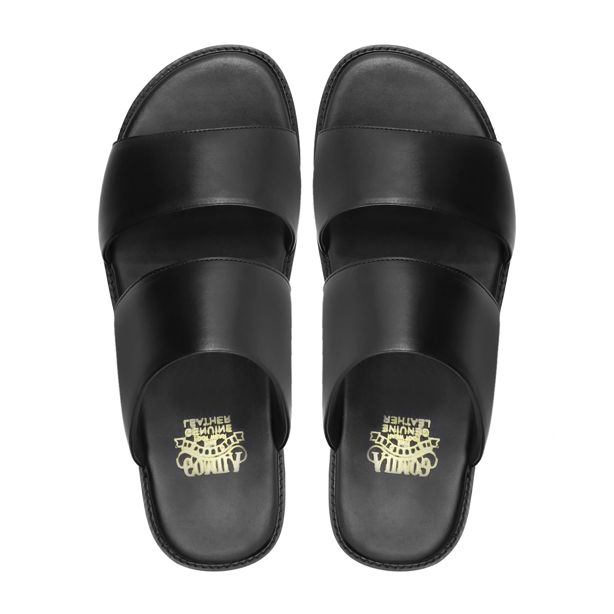 Laredo - Men's Black Calf Leather Slipper