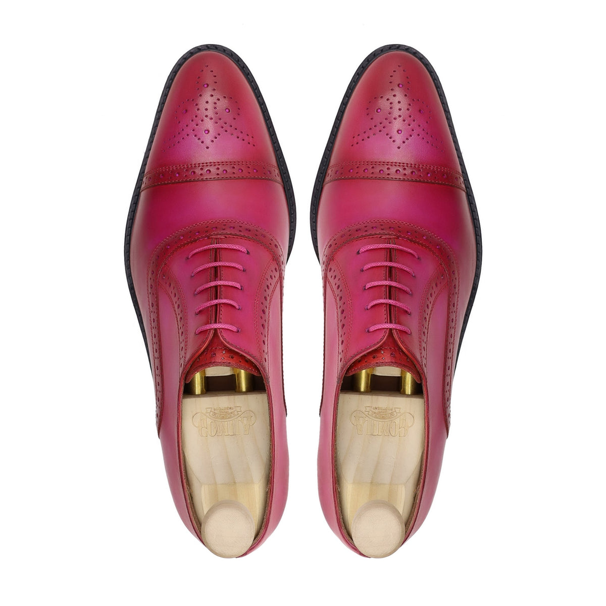Rafael - Men's Tulip Pink Calf Leather Oxford Shoe