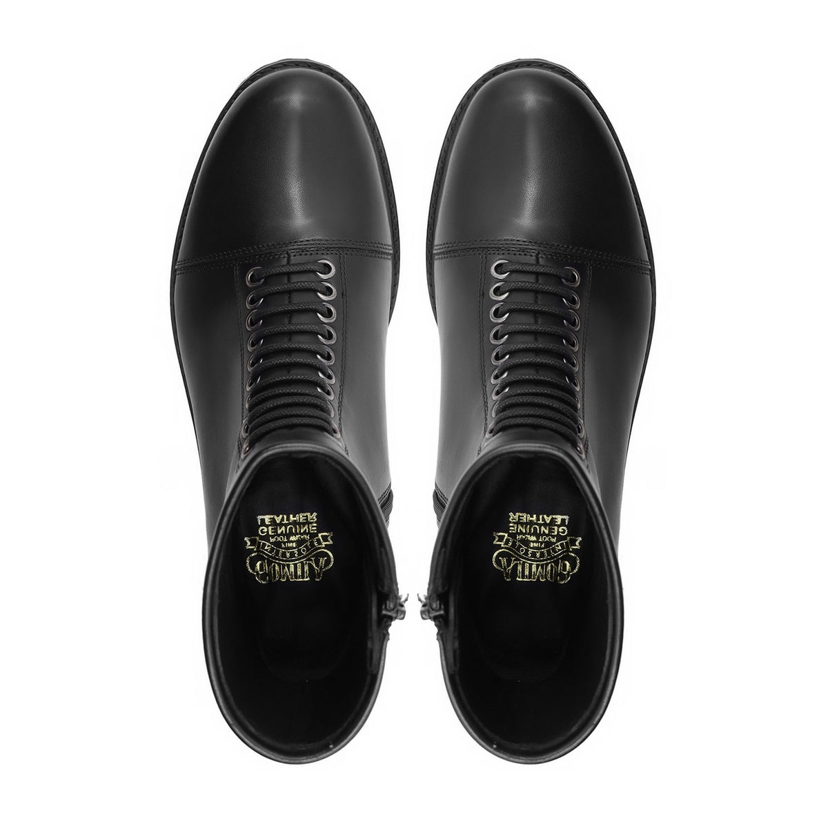 Param - Men's Black Calf Leather Boot