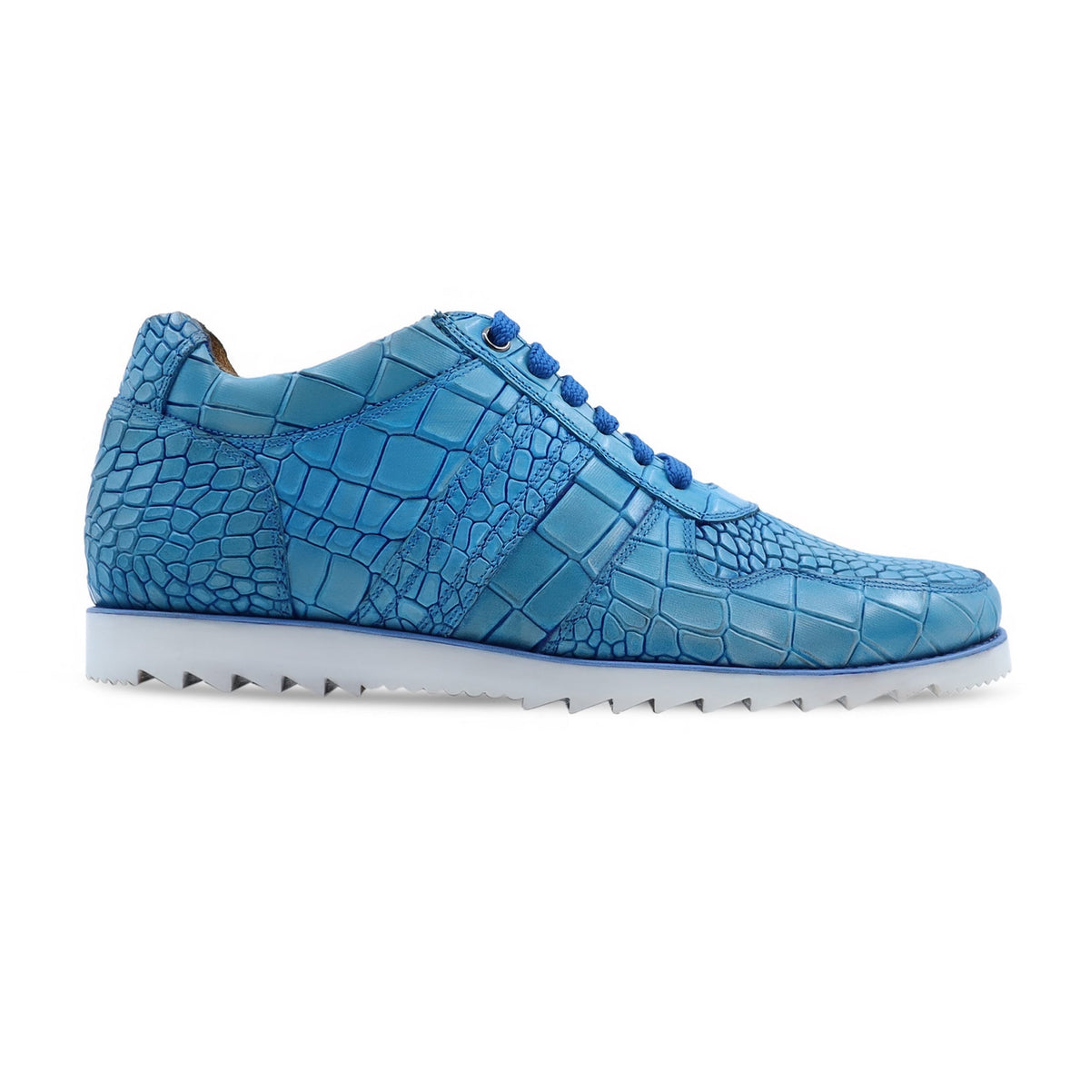 Langfoss - Men's Blue Calf Leather Jogger