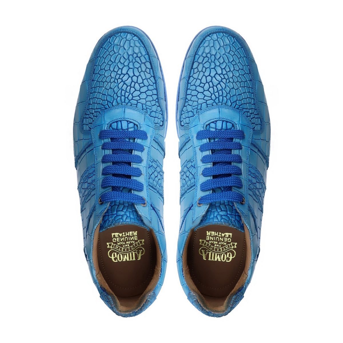 Langfoss - Men's Blue Calf Leather Jogger