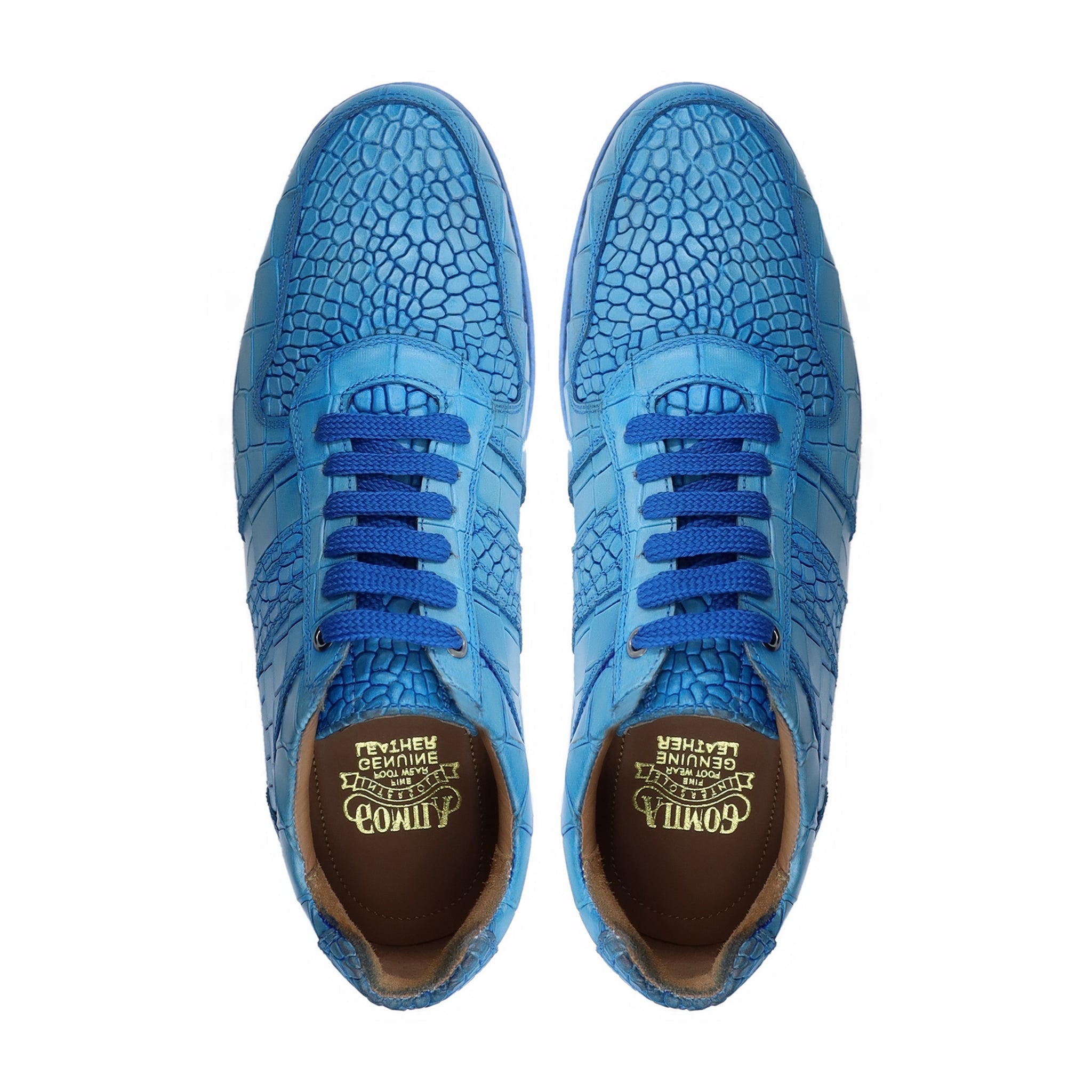 Langfoss - Men's Blue Calf Leather Jogger
