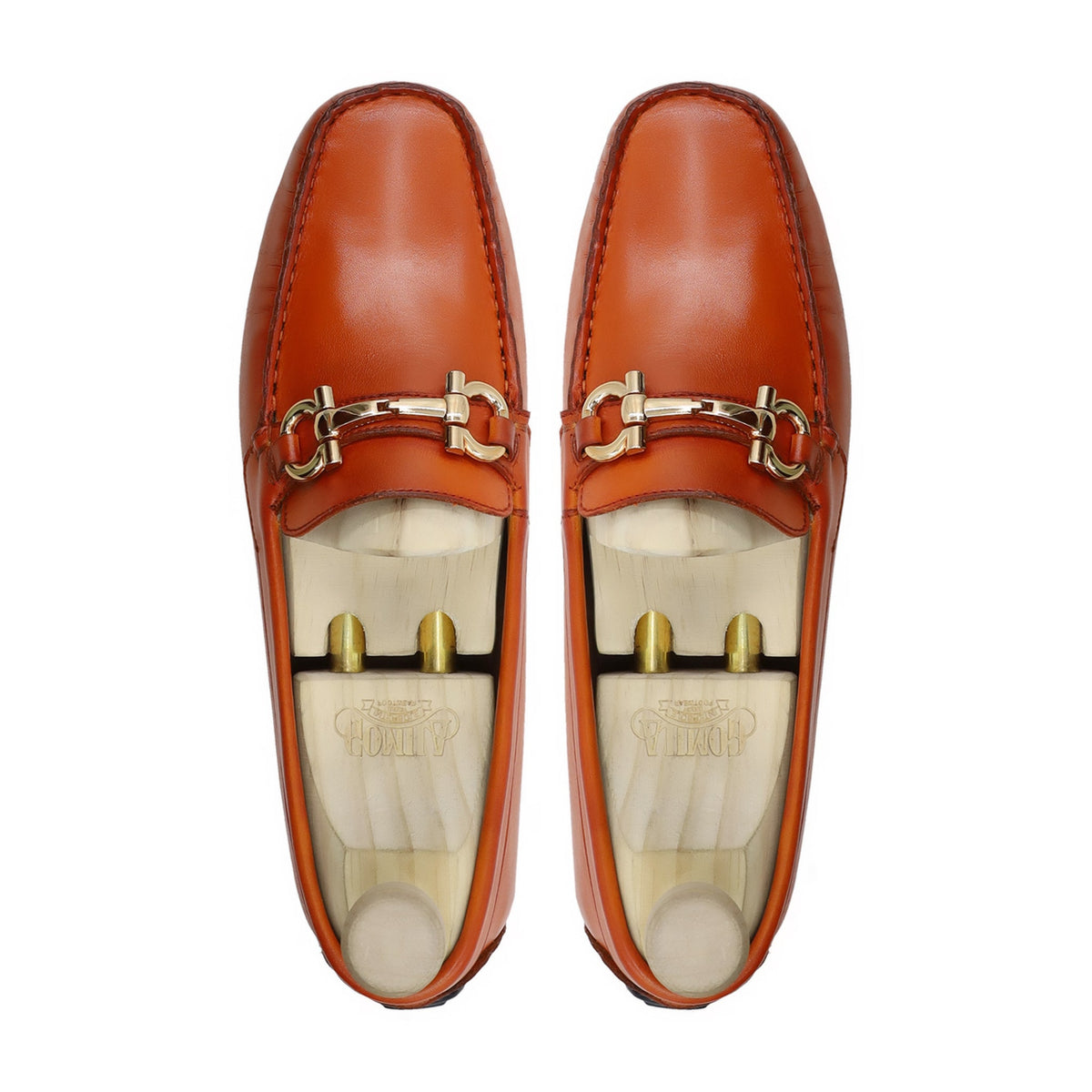 Provo - Men's Orange Tan Calf Leather Driver Shoe