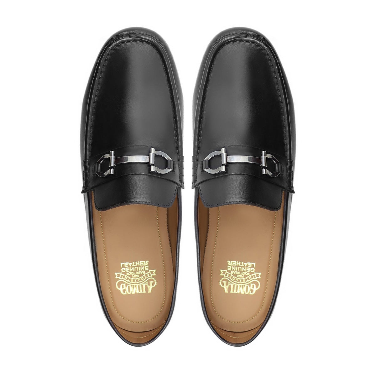 Fluorite - Men's Black Calf Leather Slipper