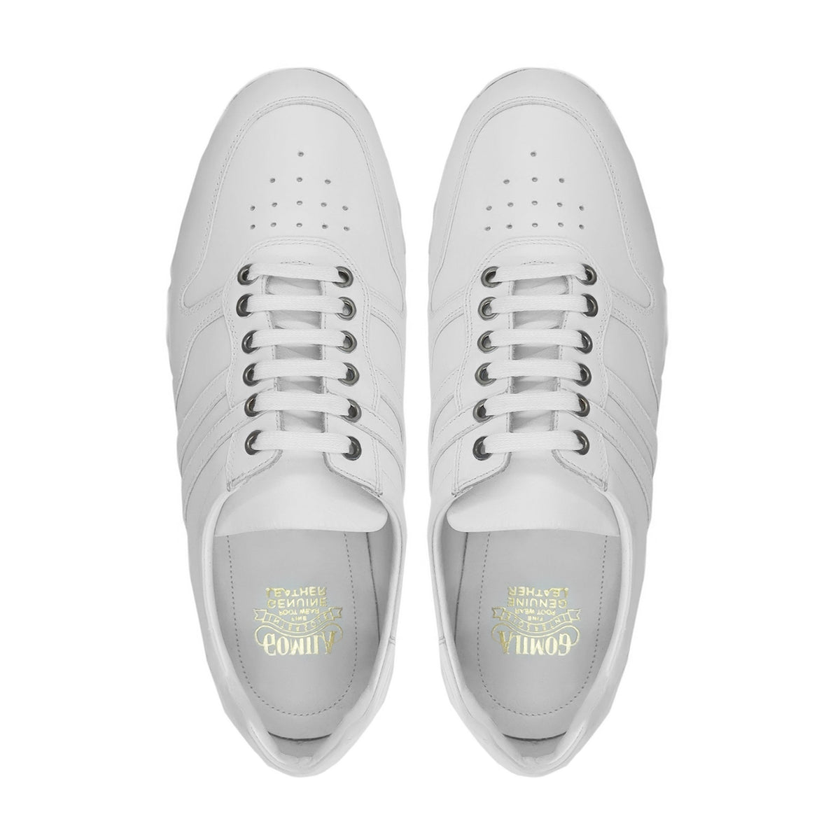 Varka - Men's White Calf Leather Jogger