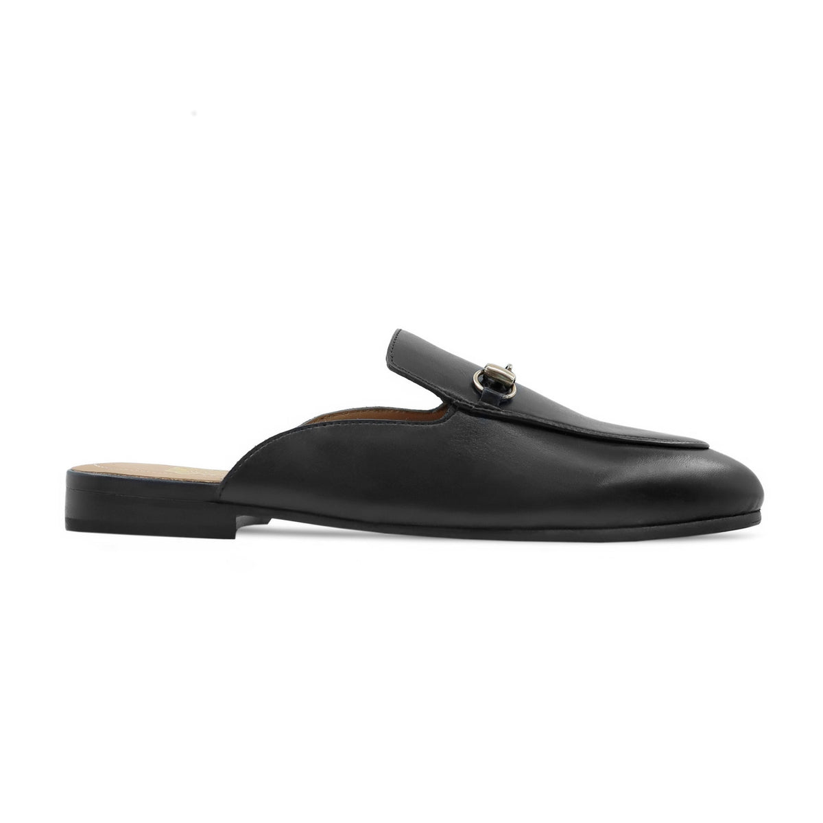 Portzone - Men's Black Calf Leather Slipper