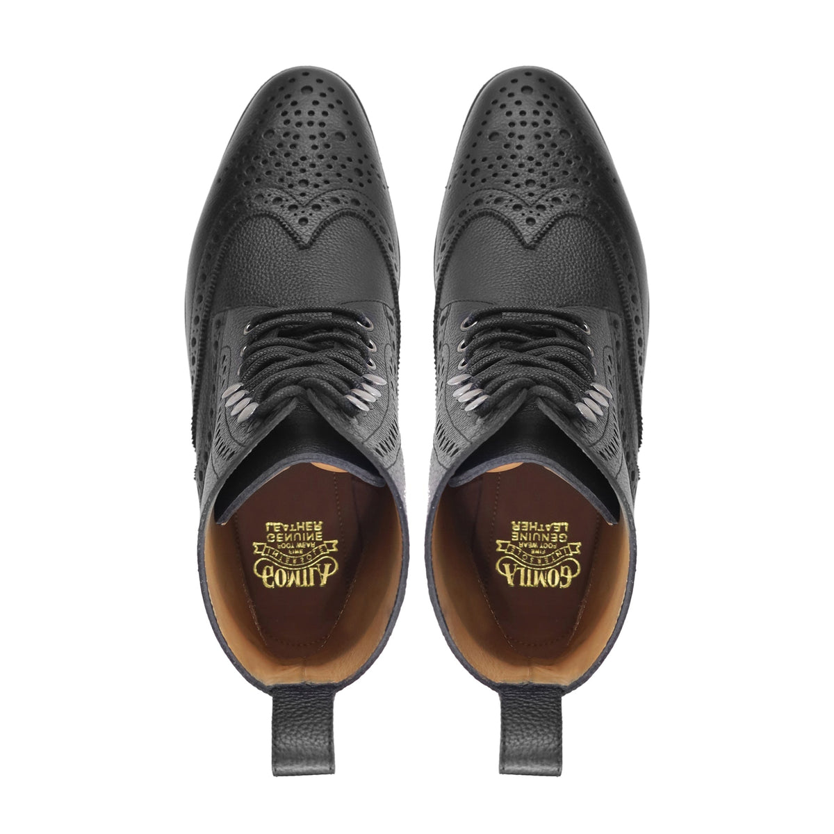 Baluran - Men's Black Pebble Grain Leather Boot