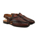 Tsheyka - Men's Reddish Brown Hand Woven Calf Leather Sandal