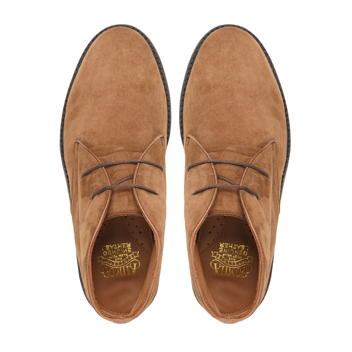 Sergio - Men's Camel Kid Suede Chukka Boot