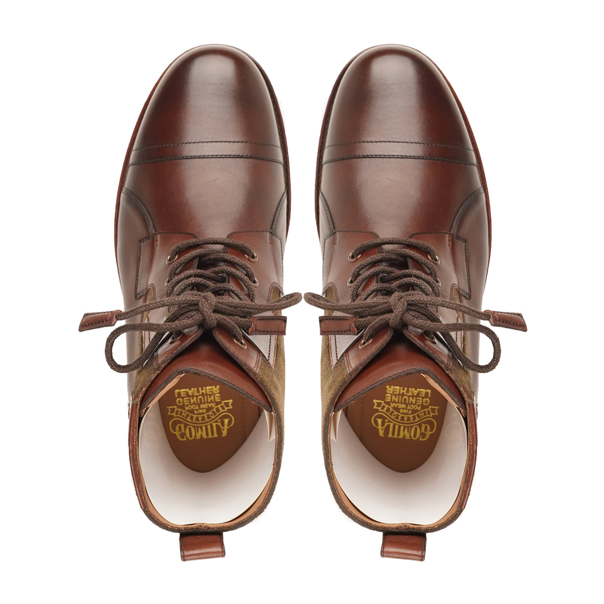 Kotoha - Men's Brown Calf Leather and Kid Suede Boot