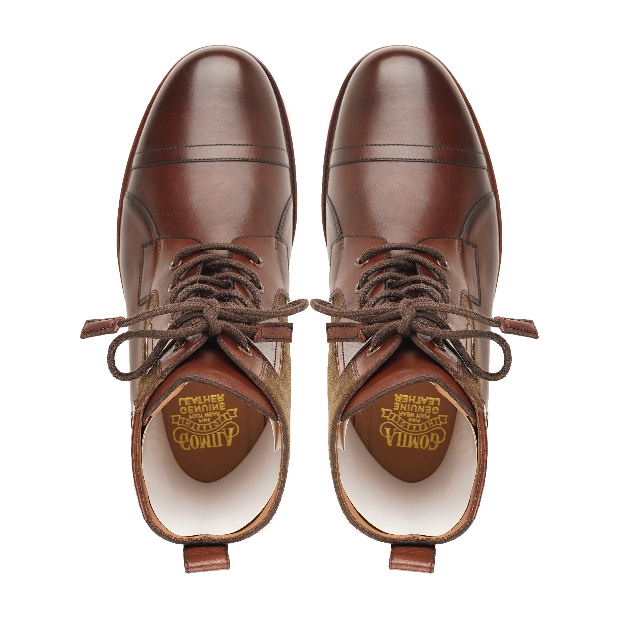 Kotoha - Men's Brown Calf Leather and Kid Suede Boot