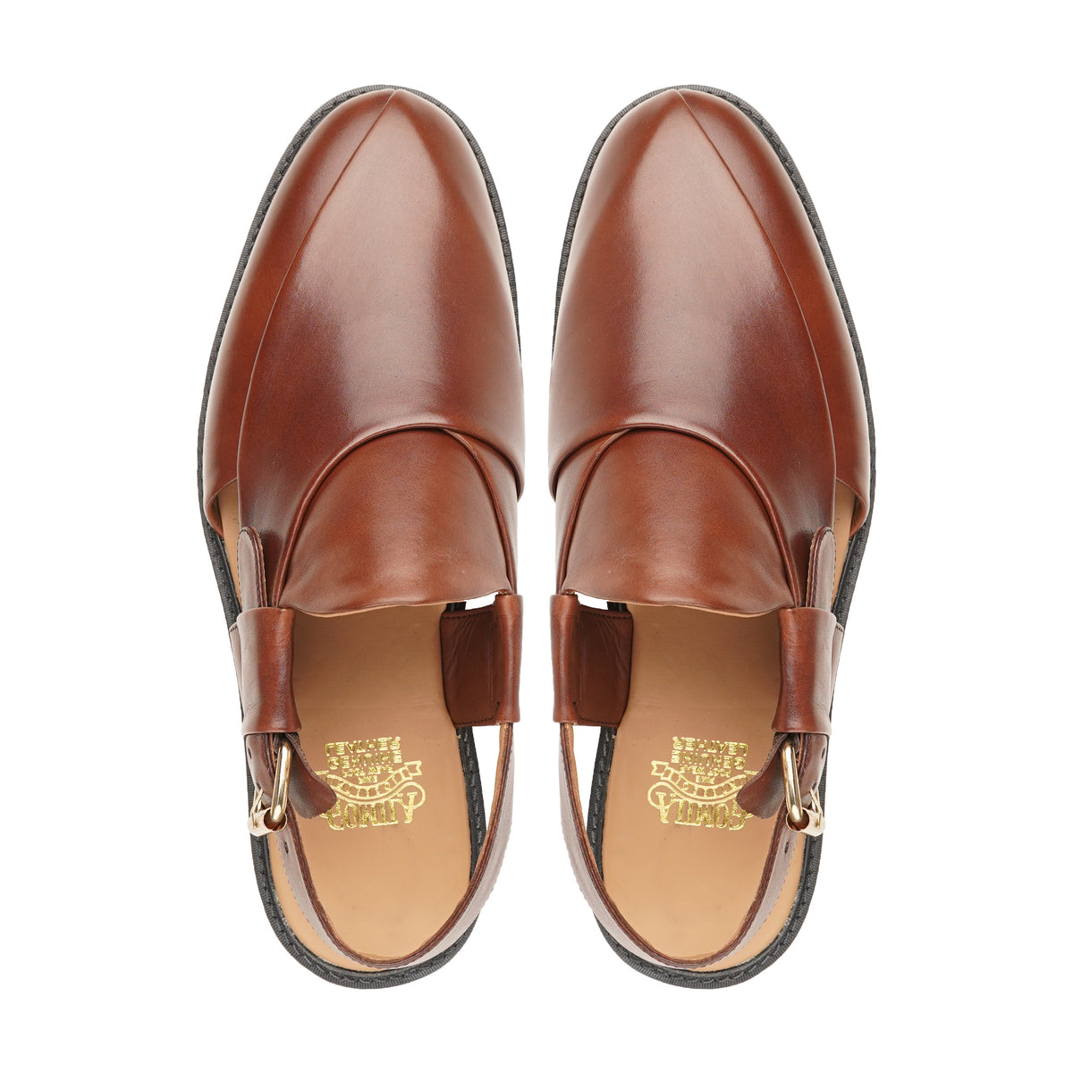 Shuri - Men's Brown Calf Leather Sandal