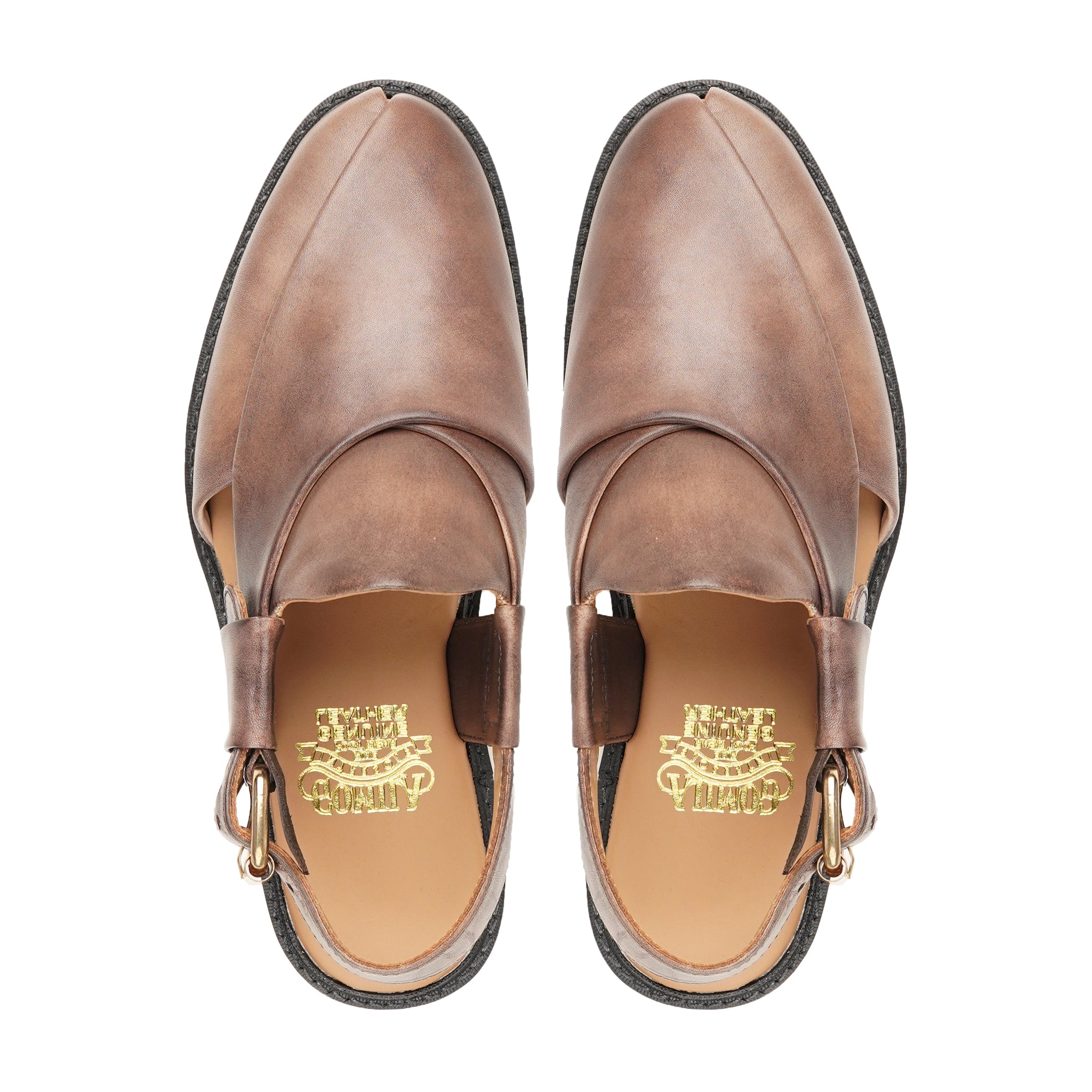 Ryoko - Men's Brown Calf Leather Sandal