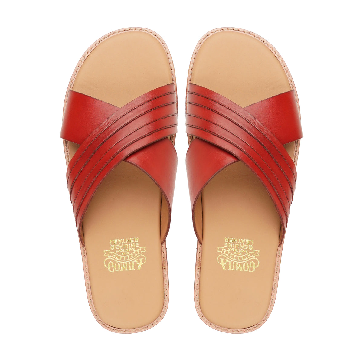 Tomo - Men's Oxblood Calf Leather Slipper