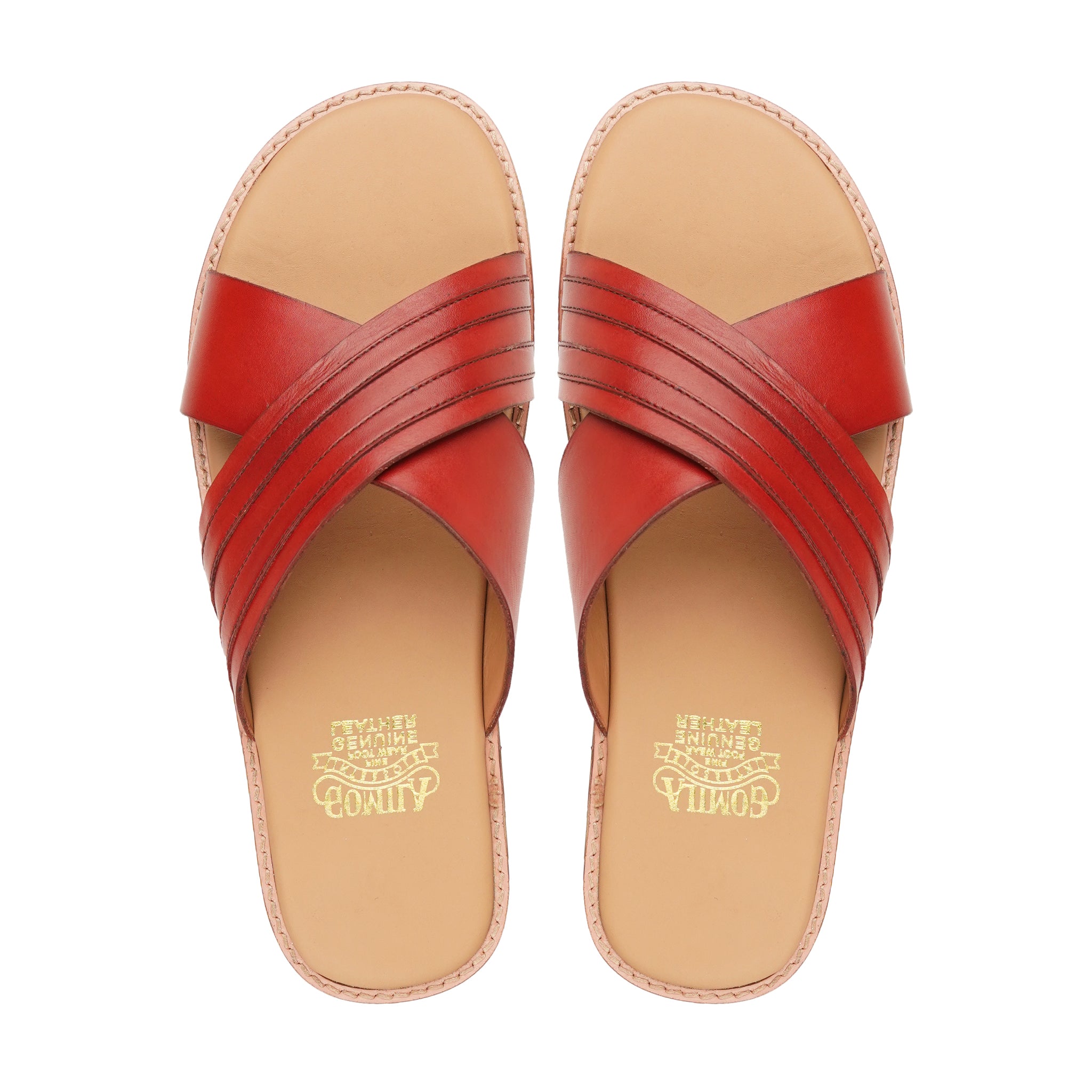 Tomo - Men's Oxblood Calf Leather Slipper