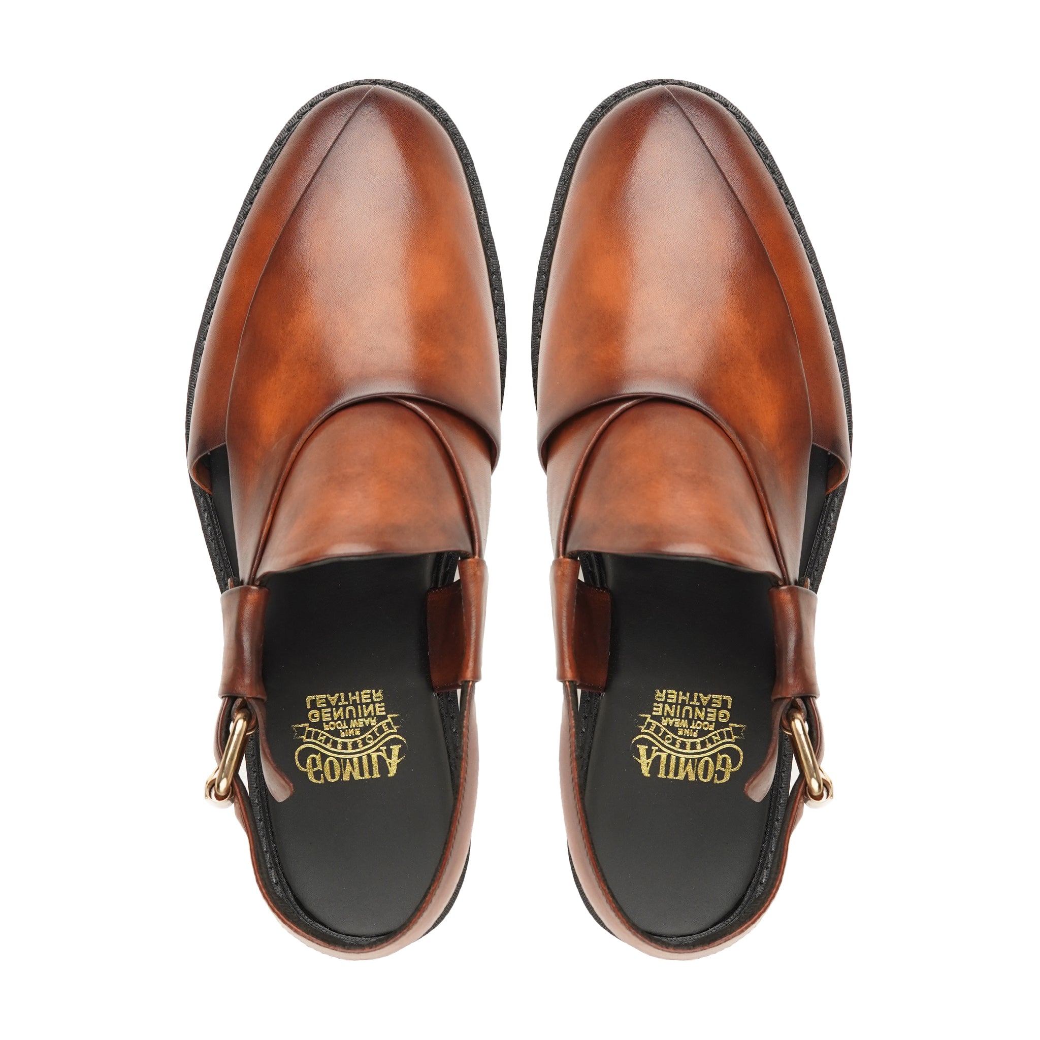 Paprika - Men's Brown Calf Leather Sandal