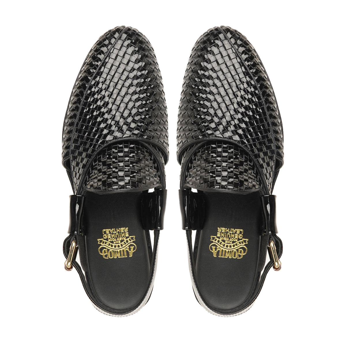 Paarl - Men's Black Patent Leather Sandal