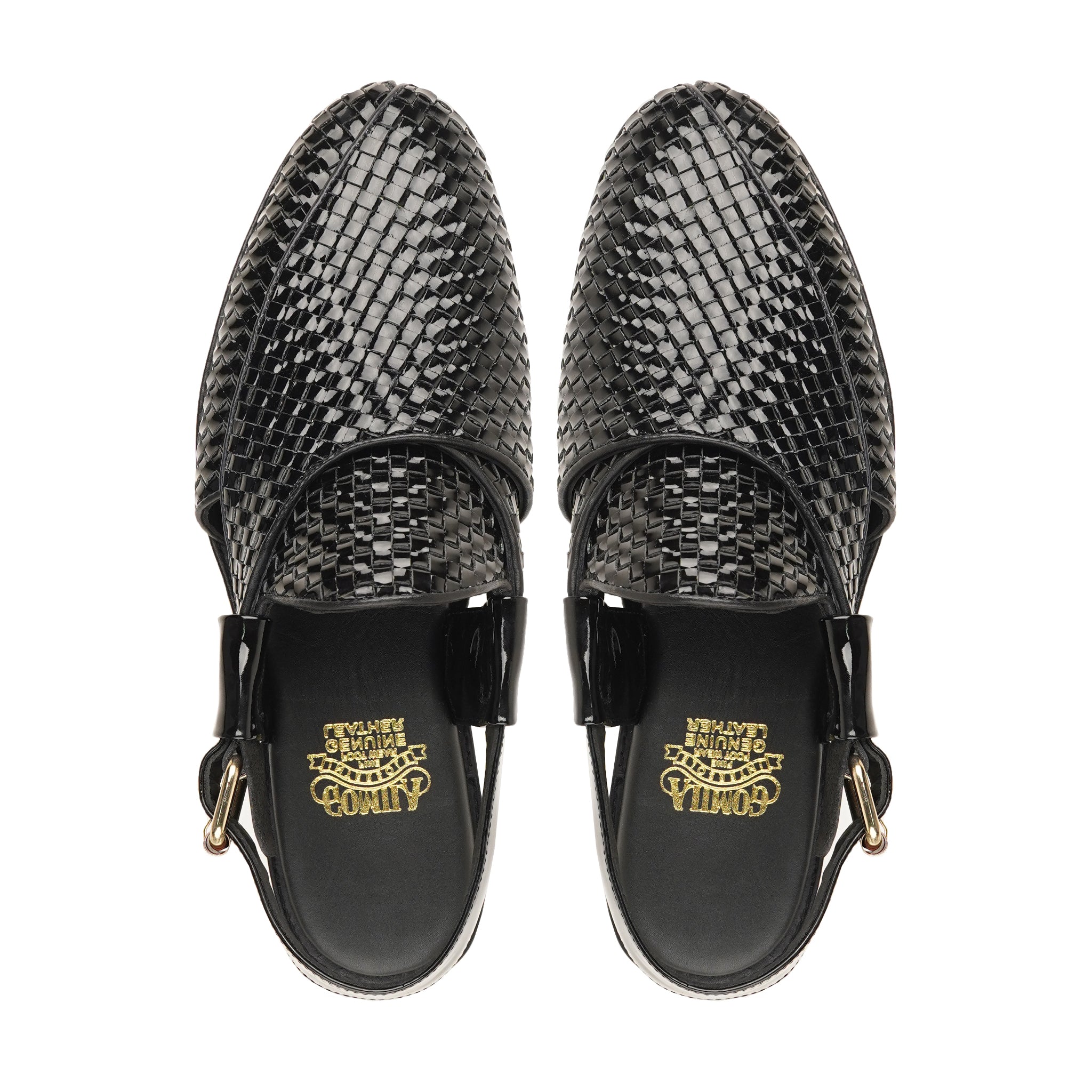 Paarl - Men's Black Patent Leather Sandal