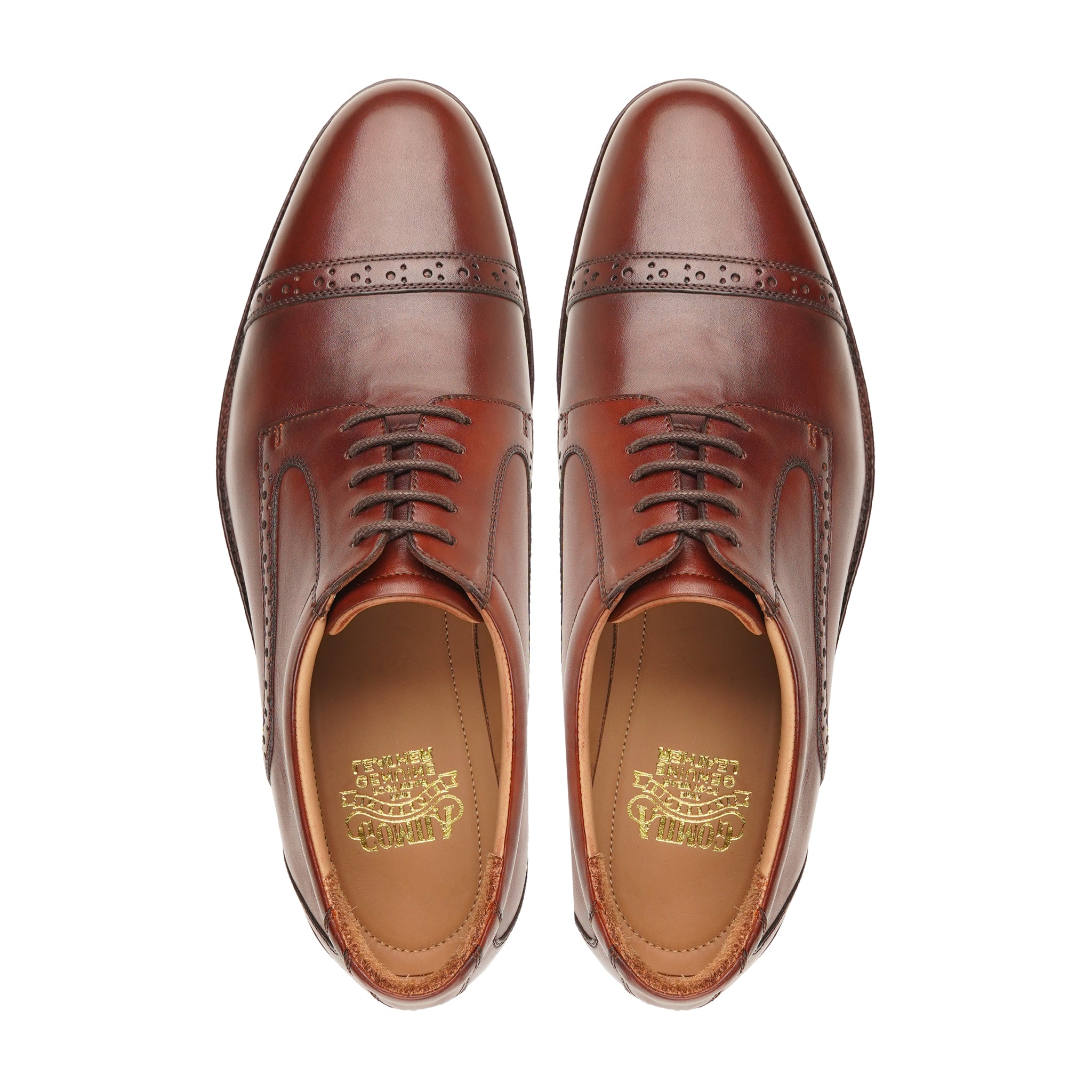 Gusto - Men's Oxblood Calf Leather Derby Shoe