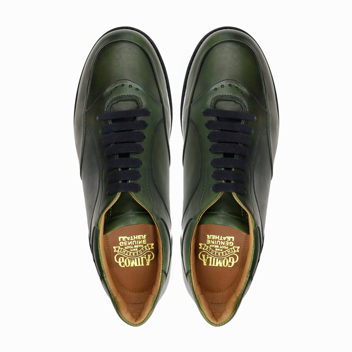 Dort - Men's Green Calf Leather Jogger - Goodyear Welted