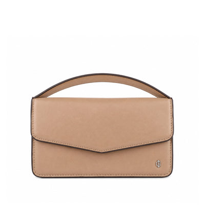 Victoria  - Camel Brown Micro Hand Bag