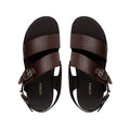 Matias - Men's Dark Brown Calf Leather Sandal