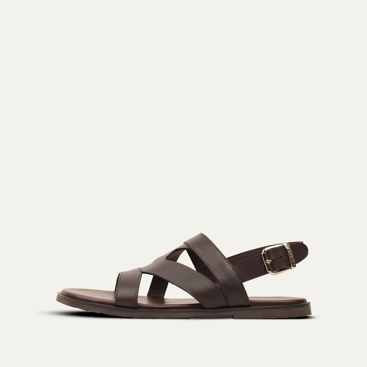 Diego - Men's Brown Calf Leather Sandal