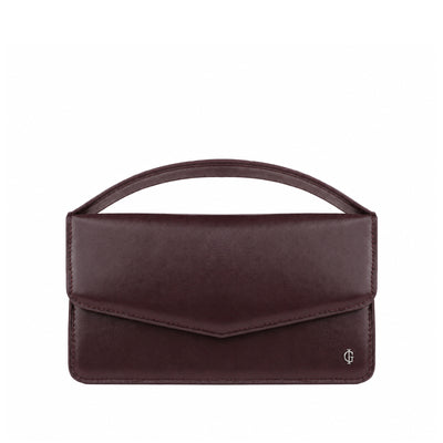 Victoria  - Burgundy Micro Hand Bag