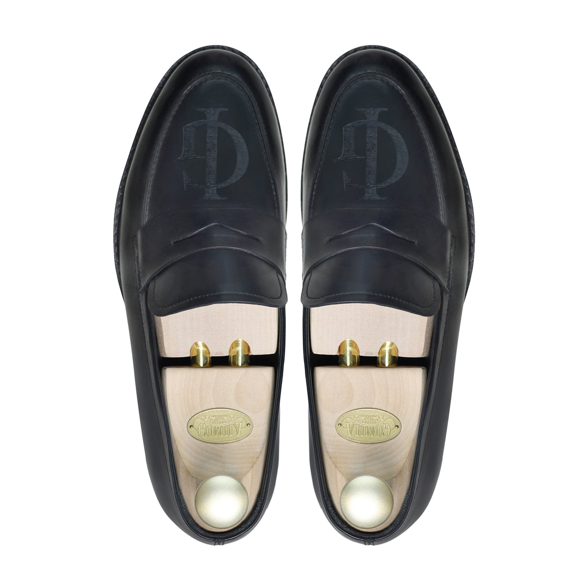 Juber - Men's Black Calf Leather Loafer ( Laser Edition )