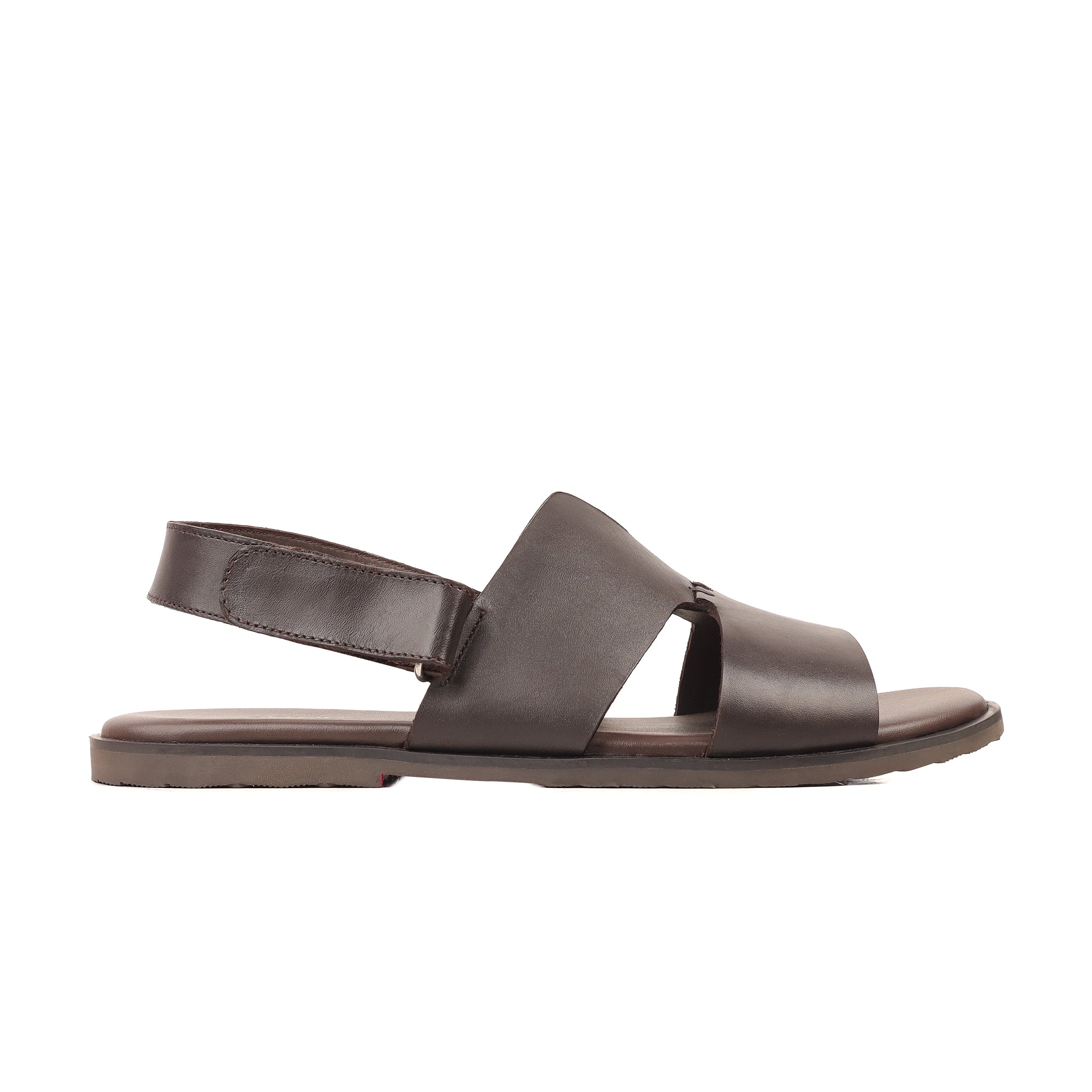 Amora - Men's Dark Brown Calf Leather Sandal